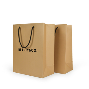 Bolsas de Regalo de Papel para Compras con Logotipo Personalizado, Bolsas de Mano de Lujo Reutilizables de Papel Kraft, Personalización de Bolsas de Papel - Product Image 3