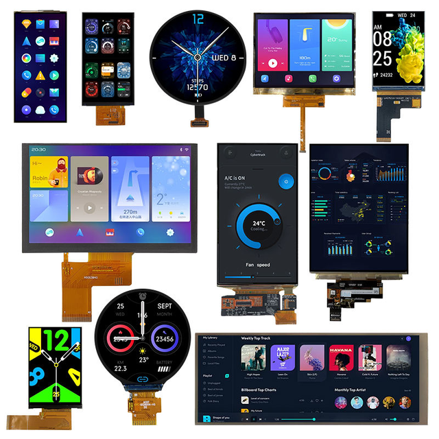 Custom 1.3 2.4 2.8 4.3 5.8 6.9 7.0 Inch Tft Lcd Display LCD Module for Smartwatches, Home Appliances, Industrial Applications