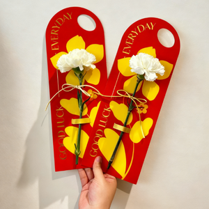 Impresión offset cartón ramo de flores embalaje soporte de exhibición <span class=keywords><strong>tarjeta</strong></span> con logotipo de marca regalo <span class=keywords><strong>Tarjeta</strong></span> de embalaje Color naranja - Product Image 4
