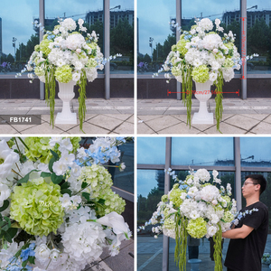 Bolas de Flores Artificiales de Rosa Blanca de Seda Personalizadas, Decoración de Alta Calidad para Bodas y Fiestas - Product Image 3