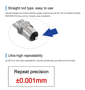 Sensor de Contacto con Luz Indicadora M6 para Posicionamiento de Origen en Banco de Trabajo con Alta Repetibilidad de 0.001 mm - Product Image 5