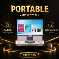 Téléviseur portable 27 pouces 1080P, écran tactile 10 points, WiFi 5.0, batterie 18V 10400mAh, Android 15, TV mobile d'usine