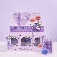 Set Perawatan Bibir Miss Vanessa Blueberry (lip gloss + masker bibir)