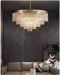 Design populaire Moderne De Luxe Led Lustre En Laiton Plafonnier Verre Restauration <span class=keywords><strong>Chiara</strong></span> Pendentif Lumière Pour Salon Hôtel - Product Image 3