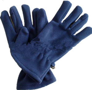Guantes negros de lana para invierno y otoño, 5 dedos - Product Image 2