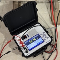 20A 10A 5A 1A 200mA 100mA ≤10mA Penguji Resistansi Gulungan Transformator DC 6 Tingkat Arus Resolusi 0.1μΩ Penyimpanan Data LCD