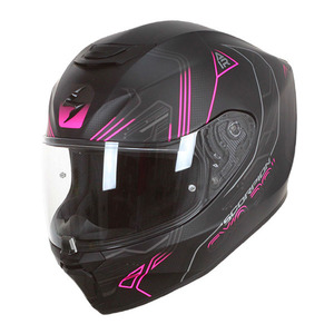 Casco Integrale Scorpion Exo-391 Nero Rosa M in Policarbonato per Moto - Product Image 1