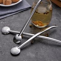 Yerba Mate Pailles En Métal En Acier Inoxydable 304 Cuillère À Paille À Boire Avec Filtre Fleur Thé Café Gadgets De Cuisine