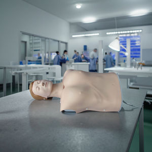 Boneka pengajaran medis setengah badan Model pelatihan medis Cpr maneken maneken maneken maneken setengah badan Model pelatihan CPR pria - Product Image 4