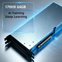Expédition rapide Carte graphique CMP 170hx 8 Go à 64 Go PCIe 16x Carte de processeur de serveur testée avec modification de condensateurs
