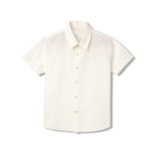 Chemises en coton de couleur unie pour garçons et enfants pour un usage quotidien Chemises en coton de couleur unie de style confortable pour garçons et enfants - Product Image 5