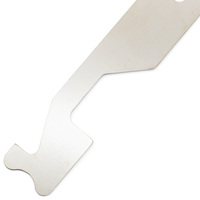 Outil de serrurier en acier inoxydable, clé à main courte pour ouverture de serrures, épaisseur 1 mm, outils manuels portables et durables