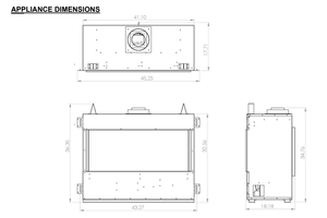 <span class=keywords><strong>Insert</strong></span> de foyer au gaz à ventilation directe traditionnel INFINITY-40 - Product Image 3