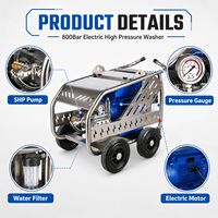 Nettoyeur haute pression électrique 800 bars 11600 PSI SS201 40 CV 380 V pour préparation du béton