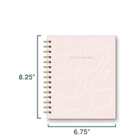 Carnet de réunion personnalisé avec logo, couverture rigide spirale, ligné, avec onglets – Cadeau de bureau pour collègue, patron, papeterie