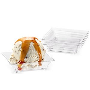 Combinaison <span class=keywords><strong>jetable</strong></span> Mini ensemble d'assiettes à dîner <span class=keywords><strong>en</strong></span> plastique Transparent ensemble complet tasse de Mousse de son de <span class=keywords><strong>bois</strong></span> pour apéritif de fête <span class=keywords><strong>jetable</strong></span> - Product Image 3