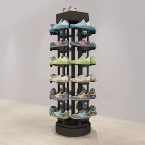 Tùy chỉnh Giày <span class=keywords><strong>Rack</strong></span> hiển thị cho trung tâm mua sắm giày đứng Chất lượng cao kim loại Giày <span class=keywords><strong>Rack</strong></span> hiển thị - Product Image 4