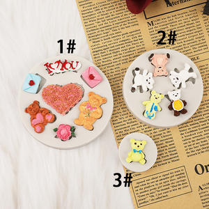 Besafe Mini oso <span class=keywords><strong>de</strong></span> peluche <span class=keywords><strong>de</strong></span> San Valentín Fondant moldes <span class=keywords><strong>de</strong></span> <span class=keywords><strong>Chocolate</strong></span> <span class=keywords><strong>para</strong></span> decoración <span class=keywords><strong>de</strong></span> pasteles Cupcake Toppers Candy Gum Paste Crafting - Product Image 4