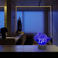 Haut-parleur LED avec 7 couleurs changeantes, design européen 3D mignon, contrôle par application, taille moyenne, veilleuse de chambre à coucher avec décoration, cadeau pour enfants