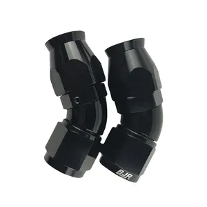 BJR Performance 45 degrés en aluminium femelle plein débit AN6 AN8 AN10 raccords PTFE - Product Image 1