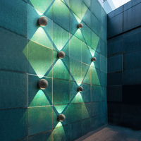 Applique Murale Ronde LED Art Déco Moderne, Hôtel, Réglable Haut et Bas, Luminaire Extérieur