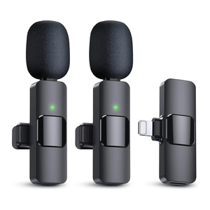 Microphone Lavalier Sans Fil <span class=keywords><strong>Portable</strong></span> K9 pour Enregistrement - Product Image 5