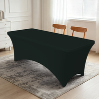 Nappe extensible en soie de lait faite à la main, entièrement enveloppante, pour hôtel, mariage, conférence, anti-poussière, impression personnalisée