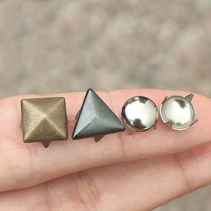 Commande en gros prix métal 2 clous à griffes broches dôme taches étoile Rivets rond goujon griffe pointes <span class=keywords><strong>Rivet</strong></span> pour ceinture en cuir - Product Image 3