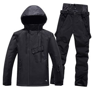 Logo unisexe personnalisé coupe-vent imperméable randonnée bavoirs salopette bretelles isolées manteau de neige veste pantalon veste de <span class=keywords><strong>ski</strong></span> pantalon habit de neige - Product Image 3