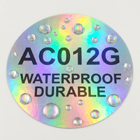 Etiquetas de Seguridad Personalizadas para Viales de 10 ml con Láser Holográfico, Pegatinas Anti Falsificación para Productos para el Cuidado de la Piel