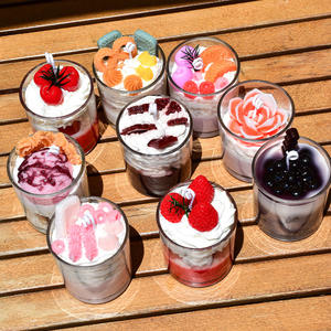 Bougie parfumée artisanale en forme <span class=keywords><strong>de</strong></span> <span class=keywords><strong>cornet</strong></span> <span class=keywords><strong>de</strong></span> <span class=keywords><strong>glace</strong></span>, style crème glacée, fruits <span class=keywords><strong>de</strong></span> luxe, bougie en cire <span class=keywords><strong>de</strong></span> soja faite à la main - Product Image 3