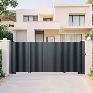 Nuevo diseño personalizado de aluminio al aire libre listón puerta corredera eléctrica puerta Villa puerta - Product Image 1