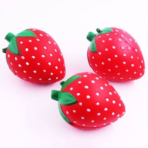 Jouet anti-stress en mousse PU à remontée lente, simulation de fruit fraise, pour enfants de 5 à 7 ans, unisexe - Product Image 3