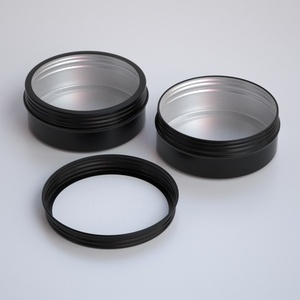 En stock: Lata metálica de 200g/200mL de grado alimenticio con ventana para cosméticos, lociones, galletas, cera para coches y velas. - Product Image 5