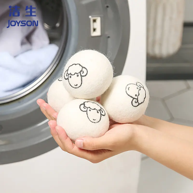 100% New Zealand Organic Natural Reusable shorten Drying Time Laundry Wool Dryer Balls