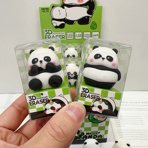 Dễ thương phim hoạt hình Silicone Panda bút kế hoạch, Gấu Trúc Nhỏ chuyển Bút Dao, chất béo gấu trúc khổng lồ trang trí bút chì dao - Product Image 3