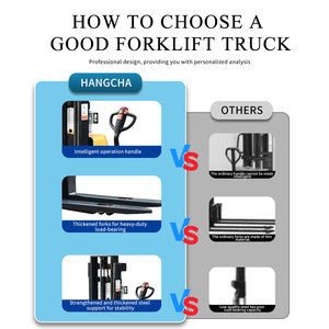 Nhà Máy bán hàng trực tiếp điện Pallet thang máy stackers 1.5-3 tấn 3M-5m xách tay tự tải - Product Image 3