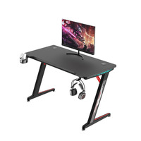 Table de jeu réglable en métal lumière LED multifonction PC ordinateur portable étude travail ordinateur bureau assemblé bureau