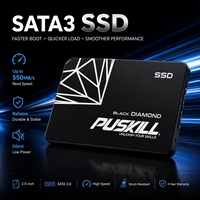 PUSKILL SSD SATA Eksternal Siap Pakai 1TB 2TB 2.5 Inch Internal Solid State Drive 550MB/s Pemindaian Cepat 3D NAND untuk Gaming Streaming