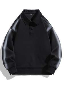 Sudaderas con capucha para hombre de talla grande en blanco pesado de poliéster de 400g con logotipo personalizado de alta calidad - Product Image 4