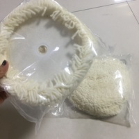 Feutre de polissage en laine de 205 mm (8 pouces) OEM pour le polissage de la carrosserie automobile, abrasif moyen grain 400, épaisseur 3,0 mm