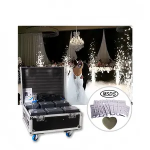 2pcs Home Use Cold Spark Machine DMX DJ Stage Effect Firework With 600w Power Comes With Flight Case