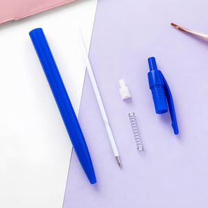 Stylos à bille en plastique personnalisés avec logo d'entreprise, design flexible, encre noire/bleue, pour la promotion au bureau et à l'école - Product Image 3