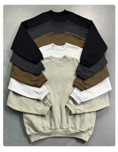Felpa Casual da uomo spazzolato con tasche laterali larghe per uomo felpa di base della moda felpa da uomo - Product Image 2