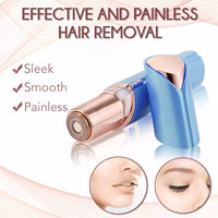 USB carga belleza multifuncional indoloro eléctrico 2-en-1 removedor de pelo portátil impermeable IPX4 Mini lápiz de cejas