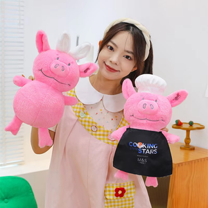Peluche Estilo Cerdito Rosa. Lindo Peluche de Cerdo de Pie Estilo Piggy. Adecuado para regalos familiares para amigos, niños y niñas. - Product Image 3