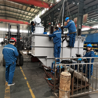 Transformateur triphasé immergé dans l'huile industriel S11 35kV vers 10.5kV Yd11 à bobinage en cuivre à faible perte de puissance pour usine
