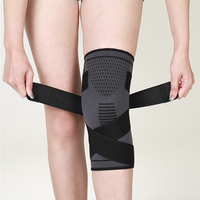 Sports course à pied soulagement de la douleur respirant anti-dérapant genouillère coussinets ajuster bandages sangles Compression genou manchon