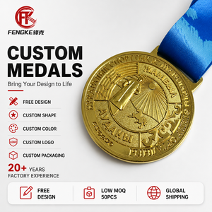 Medalla <span class=keywords><strong>de</strong></span> Premio Corporativa <span class=keywords><strong>de</strong></span> Aleación <span class=keywords><strong>de</strong></span> Zinc con Baño <span class=keywords><strong>de</strong></span> Oro <span class=keywords><strong>de</strong></span> Alta Calidad y Relieve Premium - Product Image 1