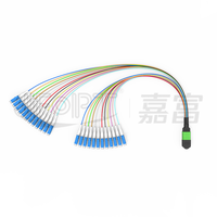 Câble de brassage fibre optique 24 fibres MPO vers LC 0,9 mm haute densité pour centre de données
